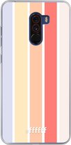 Xiaomi Pocophone F1 Hoesje Transparant TPU Case - Vertical Pastel Party #ffffff