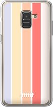 Samsung Galaxy A8 (2018) Hoesje Transparant TPU Case - Vertical Pastel Party #ffffff
