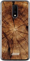 OnePlus 7 Hoesje Transparant TPU Case - Tree Rings #ffffff