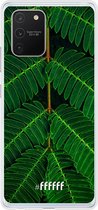 Samsung Galaxy S10 Lite Hoesje Transparant TPU Case - Symmetric Plants #ffffff