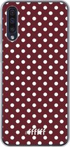 Samsung Galaxy A30s Hoesje Transparant TPU Case - Burgundy Dots #ffffff