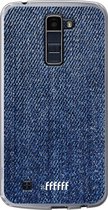 LG K10 (2016) Hoesje Transparant TPU Case - Denim #ffffff