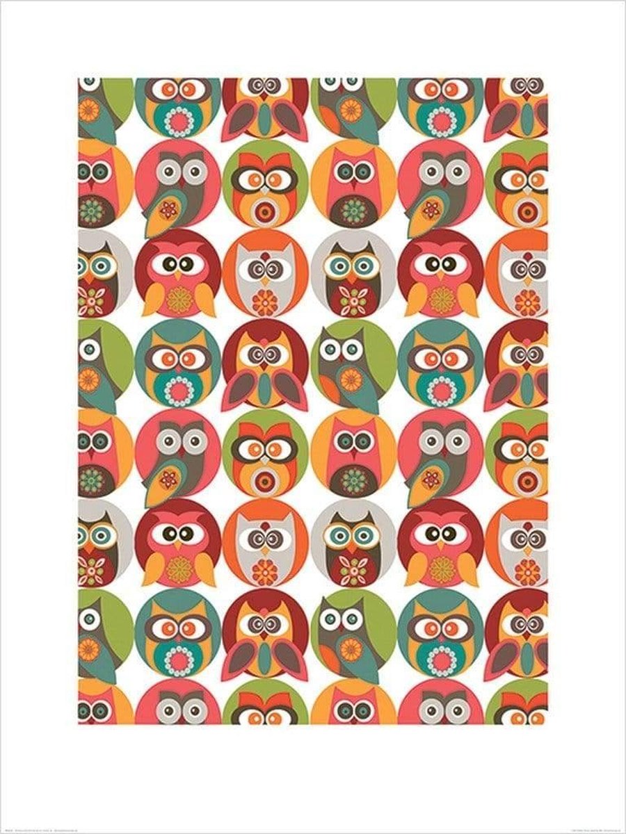 Pyramid Poster - Valentina Ramos Owls Family - 80 X 60 Cm - Multicolor Divers
