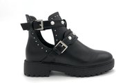 BOOTS MAZA BLACK - Maat 40 - Enkellaars - Cut out Boots - Zwart