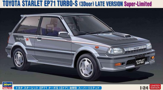 Hasegawa Modelbouwpakket Auto - 20473 Toyota Starlet EP 71 Turbo S