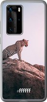 Huawei P40 Pro Hoesje Transparant TPU Case - Leopard #ffffff
