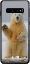 Samsung Galaxy S10 Hoesje TPU Case - Polar Bear #ffffff