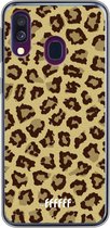 Samsung Galaxy A50 Hoesje Transparant TPU Case - Jaguar Print #ffffff