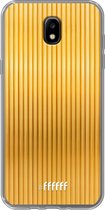 Samsung Galaxy J5 (2017) Hoesje Transparant TPU Case - Bold Gold #ffffff