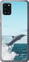 Samsung Galaxy A31 Hoesje Transparant TPU Case - Dolphin #ffffff