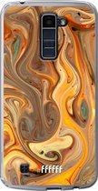 LG K10 (2016) Hoesje Transparant TPU Case - Brownie Caramel #ffffff