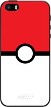 iPhone 5s Hoesje TPU Case - Pokeball #ffffff