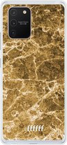 Samsung Galaxy S10 Lite Hoesje Transparant TPU Case - Gold Marble #ffffff