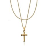 Croyez Jewelry | Cross Gold Layerup | Curb / 55cm / 65cm
