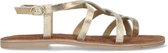 Sacha - Dames - Goudkleurige platte sandalen - Maat 40