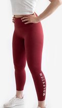 Wolftech Gymwear Sports Leggings Femmes Taille Haute - Rouge / Bordeaux - XL - Avec Groot Logo - Vêtements de sport Femme