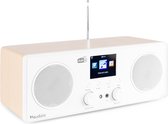 DAB radio met Bluetooth en wifi - Audizio Bari - Internet radio - DAB+ & FM radio - wekkerradio - Wit