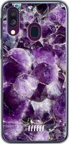 Samsung Galaxy A50 Hoesje Transparant TPU Case - Purple Geode #ffffff