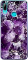 Honor 10 Lite Hoesje Transparant TPU Case - Purple Geode #ffffff