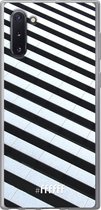 Samsung Galaxy Note 10 Hoesje Transparant TPU Case - Mono Tiles #ffffff