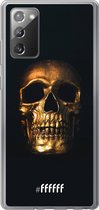 Samsung Galaxy Note 20 Hoesje Transparant TPU Case - Gold Skull #ffffff