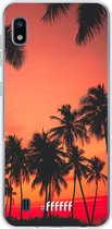 Samsung Galaxy A10 Hoesje Transparant TPU Case - Coconut Nightfall #ffffff