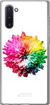 Samsung Galaxy Note 10 Hoesje Transparant TPU Case - Rainbow Pompon #ffffff