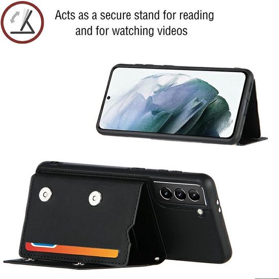 AA Commerce Telefoonhoesje - Back Cover - Geschikt Voor Samsung Galaxy S21 Plus - Zwart - AA Commerce