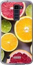 LG K10 (2016) Hoesje Transparant TPU Case - Citrus Fruit #ffffff