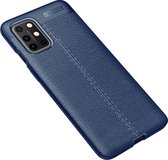 OnePlus 8T Hoesje - Mobigear - Luxury Serie - TPU Backcover - Blauw - Hoesje Geschikt Voor OnePlus 8T