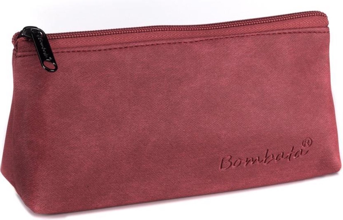 Bombata Etui Denim 20 X 6 Cm Kunstleer Rood