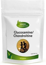 Glucosamine & Chondroïtine | 100 capsules | 2000 mg glucosamine en 900 mg chondroïtine | Vitaminesperpost.nl