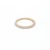 Sparkle Alliance geel gouden ring - Dames - 14 karaat - 0.30 ct. diamant - Maat 58
