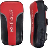 Forseti Pro Armpad - Leer - Rood met zwart - Set van 2
