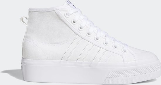 adidas white sneakers platform