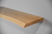 Boomstam wandplank transparant geolied - 60x15x32