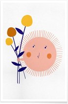 JUNIQE - Poster Sunshine Bouquet -60x90 /Kleurrijk