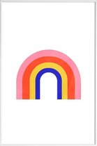 JUNIQE - Poster in kunststof lijst Rainbow -30x45 /Kleurrijk