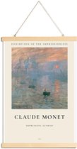 JUNIQE - Posterhanger Monet - Impression, soleil levant (1872) -30x45