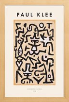 JUNIQE - Poster in houten lijst Klee - Comedians' Handbill -20x30
