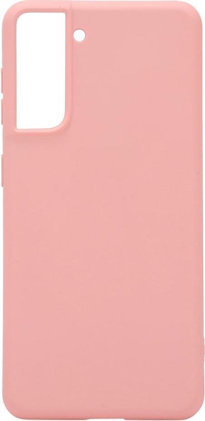 Shop4 - Geschikt voor Samsung Galaxy S21 Plus Hoesje - Zachte Back Case Mat Licht Roze