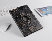 P.C.K. Hoesje/Boekhoesje/Bookcover/Bookcase/Book draaibaar Marmer Zwart geschikt voor Apple iPad 11 PRO (2018/2020) MET PEN