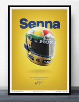 F1 Poster Senna - 60x80cm Canvas - Multi-color