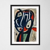 Joan Miro Modern Surrealism Poster 2 - 50x70cm Canvas - Multi-color