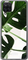 6F hoesje - geschikt voor Samsung Galaxy A12 - Transparant TPU Case - Tropical Plants #ffffff