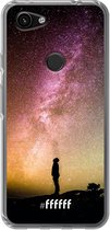 6F hoesje - geschikt voor Google Pixel 3a -  Transparant TPU Case - Watching the Stars #ffffff