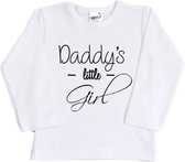 R Rebels | Katoenen Baby Shirt | Daddy's Little Girl | Wit | Maat 98/104