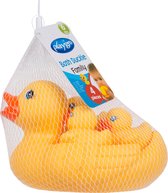 Playgro Badeendjes Familie – badeend - badeendjes - Volledig Afgesloten - Schimmelvrij - waterspeelgoed baby - Waterspeelgoed Peuters Mama eend en 3 eendjes - BPA vrij