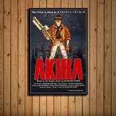 Akira Poster 3 - 60x80cm Canvas - Multi-color