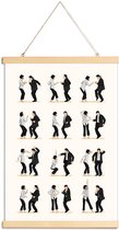 JUNIQE - Posterhanger Pulpfiction 2 -60x90 /Ivoor & Zwart